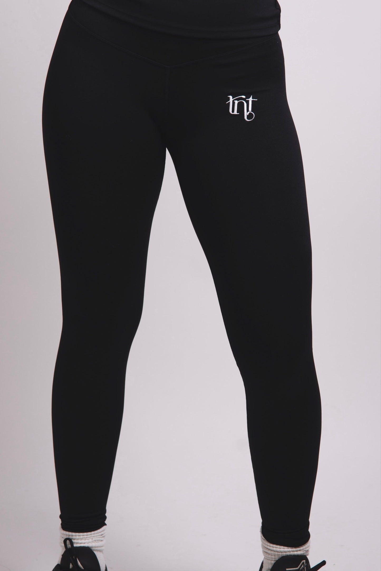 Leggings clásicos sin costuras en blanco y negro