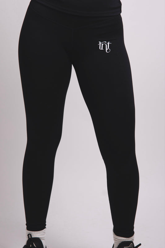 Leggings clásicos sin costuras en blanco y negro
