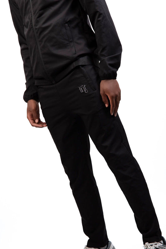 Black/Charcoal Tracksuit Bottoms