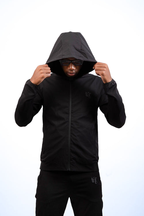 Black/Charcoal Tracksuit Jacket