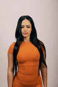 Orange on Orange Short Sleeve Compression Top