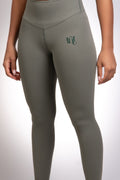 Leggings sin costuras color verde militar/salvia