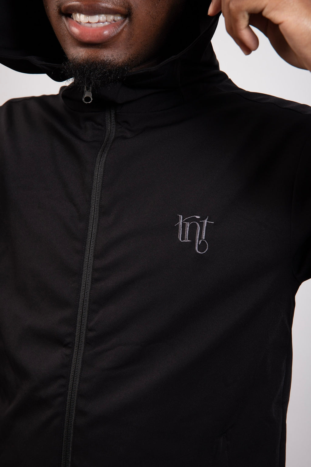 Black/Charcoal Tracksuit Jacket