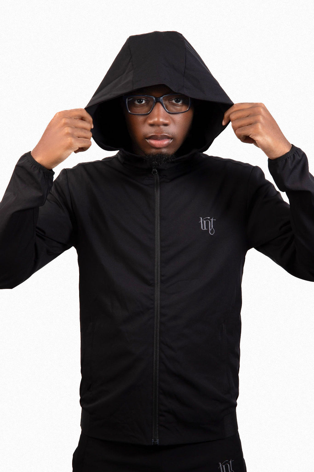 Black/Charcoal Tracksuit Jacket