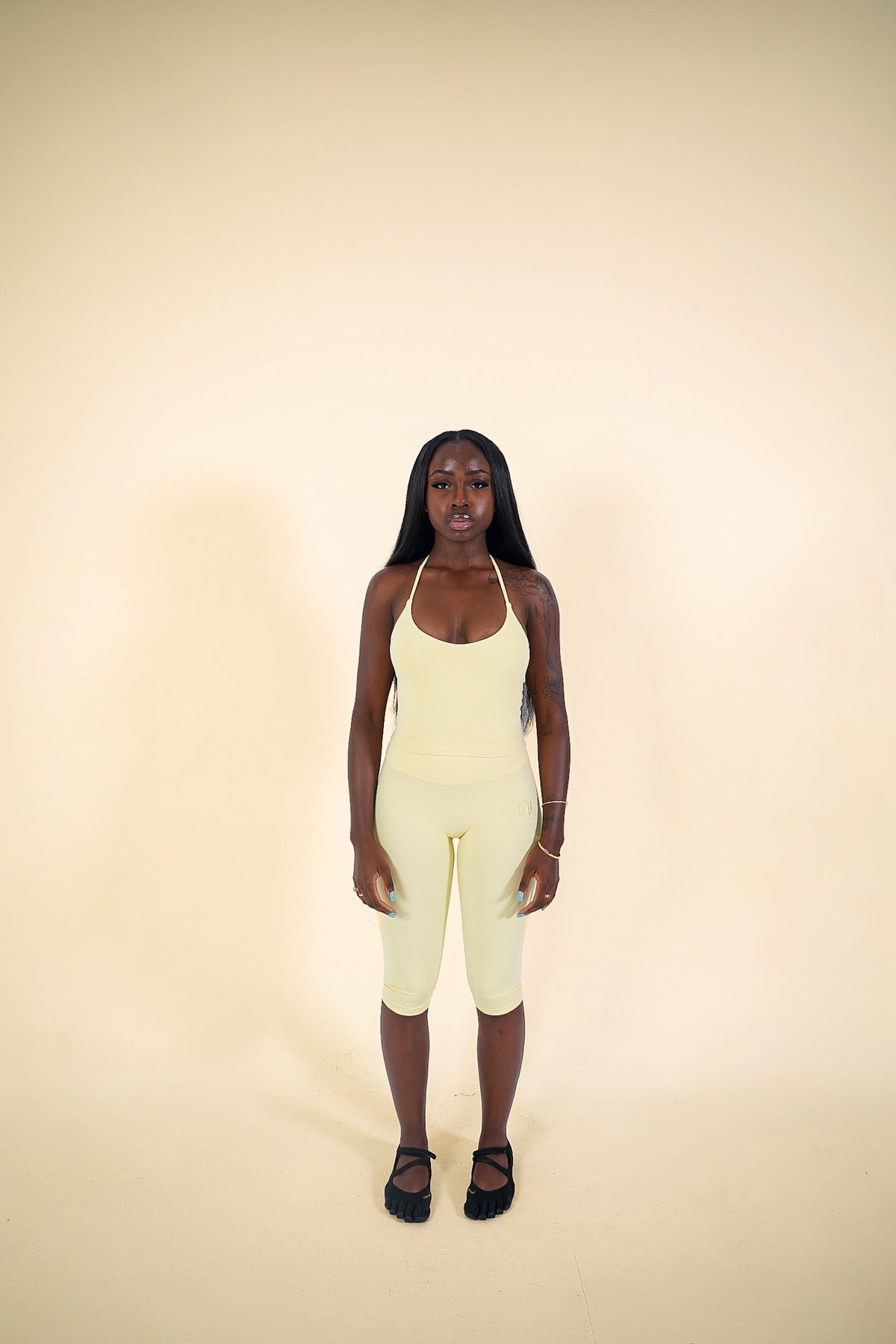 Butter Yellow Capri Legging